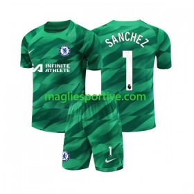 Completo Calcio Chelsea Robert Sanchez 1 Portiere Bambino Divisa Terza 2023-2024